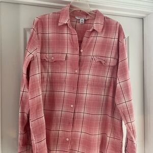 Pink flannel top